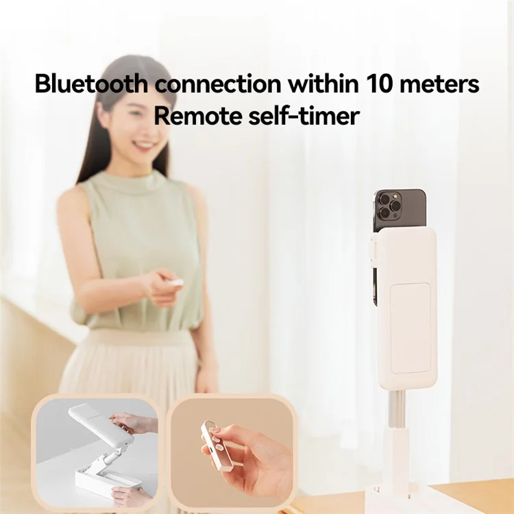 USAMS US-ZB265 DOXG-V10 2 Gen-rotatable Live-stream-telefonständer Mit Bluetooth-fernbedienung