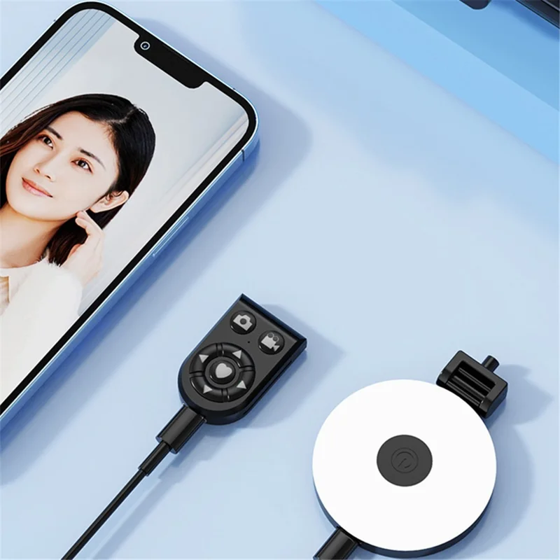 Z14 Pro 140 cm Soporte de Trípode Telescópico con Luz de Relleno y Control Remoto Inalámbrico Bluetooth - Rosa