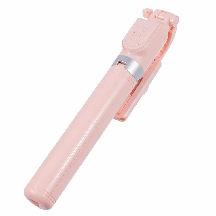 Z14 140CM Teleskop-Selfie-Stick Bluetooth Fernbedienung Stativ mit Rotationshandy-Clip - Pink