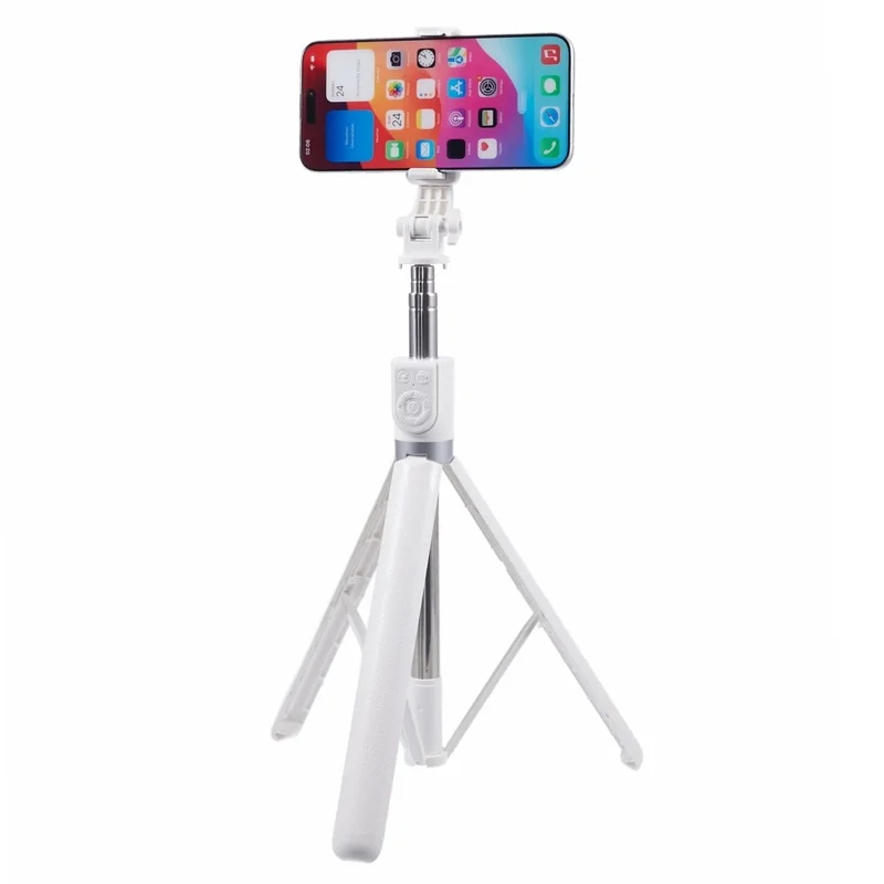Z16 175CM Selfie-Stick Handyhalterung Stativ mit Bluetooth-kompatibler Fernauslösung - Weiß