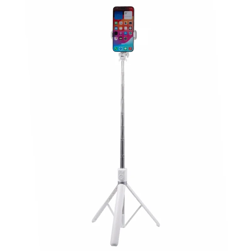 Z16 175CM Selfie-Stick Handyhalterung Stativ mit Bluetooth-kompatibler Fernauslösung - Weiß
