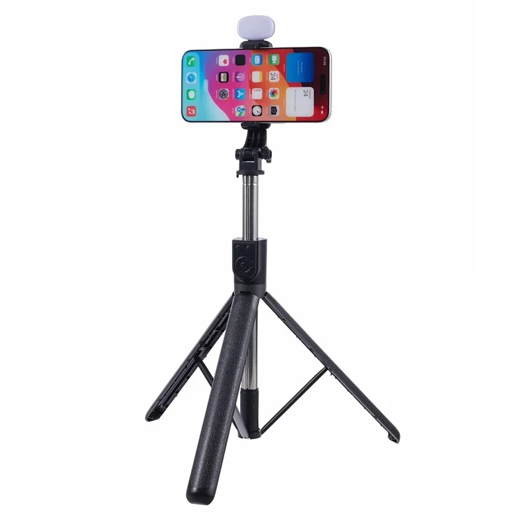 Z16S Stativständer Handyhalterung Fülllicht Design 175CM Selfie-Stick mit Bluetooth-Fernauslöser - Schwarz