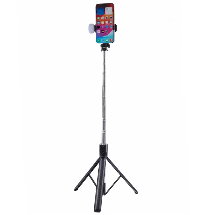 Z16S Stativständer Handyhalterung Fülllicht Design 175CM Selfie-Stick mit Bluetooth-Fernauslöser - Schwarz