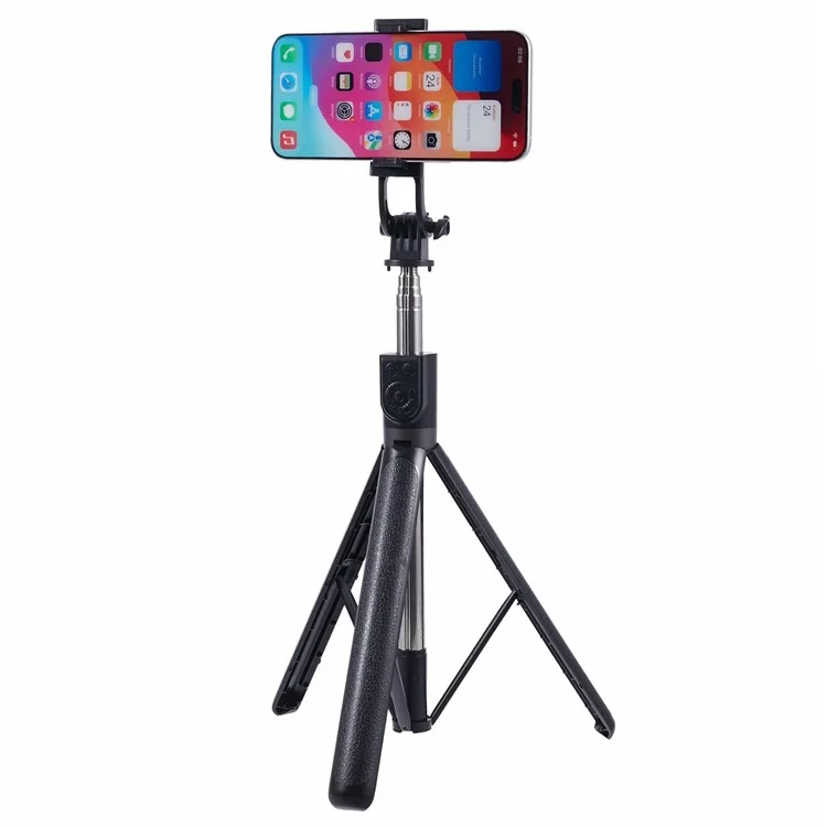 Z17 175cm Wireless Bluetooth Estensibile Selfie Stick Treppiede con Telecomando - Nero