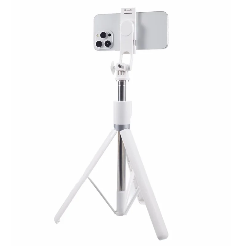 Z17 175cm Wireless Bluetooth-compatible Extendable Selfie Stick Tripod Stand with Remote Control - White