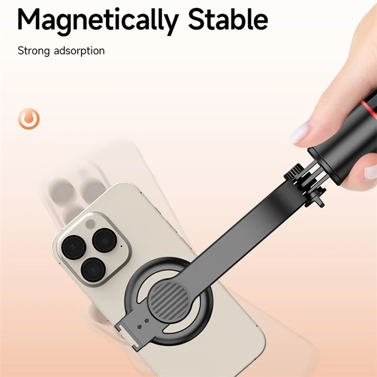Soporte de Teléfono con Absorción Magnética L20 Trípode Extensible Palo Selfie de Aleación de Aluminio
