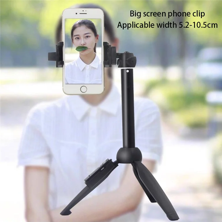 YUNTENG 9928N Bluetooth-compatible Remote Telescopic Tripod Stand Phone Clip Holder Selfie Stick