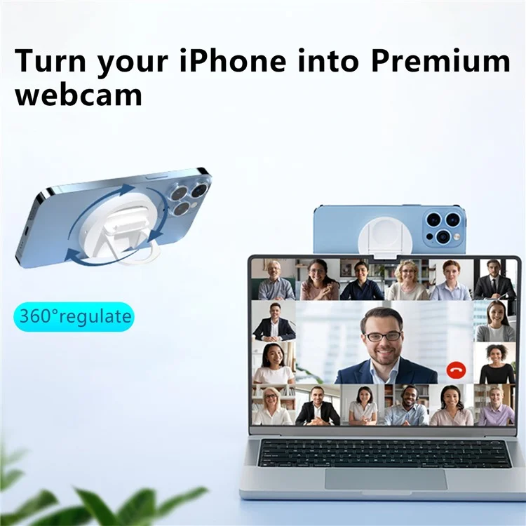S4 Phone Ring Holder Magnetic Stand Continuity Camera Mount for iOS 16 / macOS Ventura