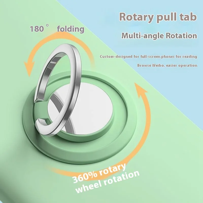 Magnetic Phone Ring Holder 360 Degree Rotation Adjustable Kickstand Finger Grip - Gold