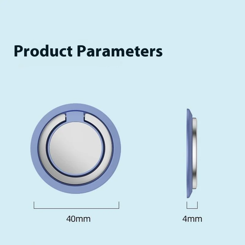 Magnetic Phone Ring Holder 360 Degree Rotation Adjustable Kickstand Finger Grip - Gold