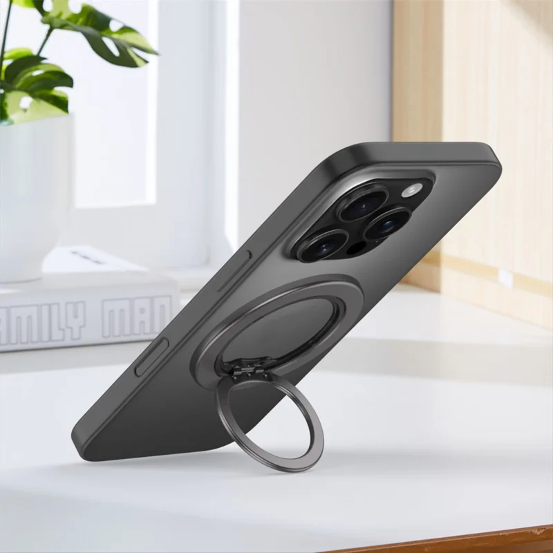 Supporto per telefono rotante magnetico a 360° con angolo regolabile e staccabile - Grigio