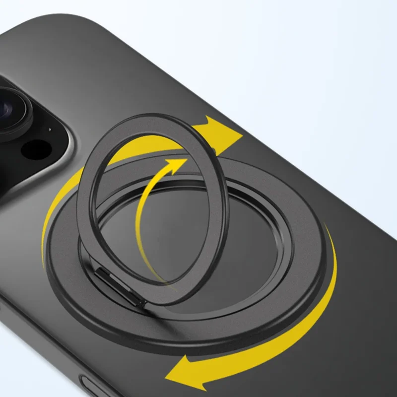 Supporto per telefono rotante magnetico a 360° con angolo regolabile e staccabile - Grigio