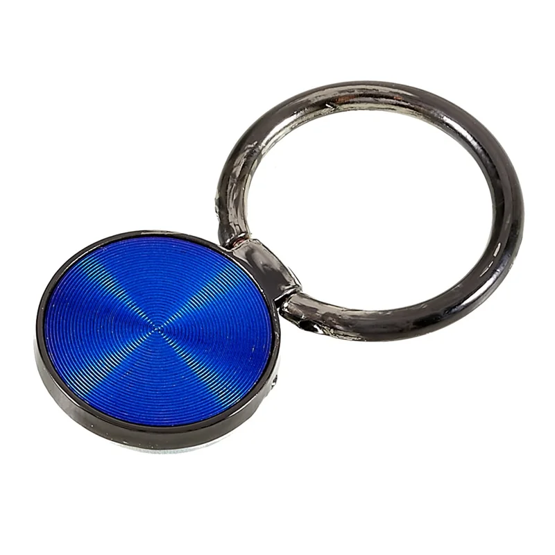 Ring Phone Holder CD Veins Bracket Kickstand Universal Metal Smartphone Grip - Dark Blue