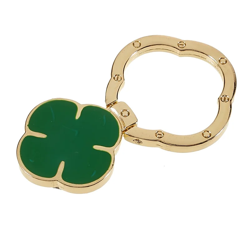 Clover Phone Ring Finger Kickstand Back Stand Holder Bracket Metal Grip Hook  for Smartphone - Green