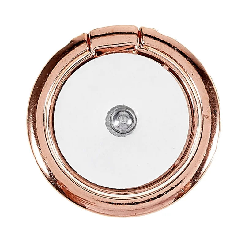 Compass Design Cell Phone Ring Holder Finger Stand Kickstand Metal Grip Holder - Cyan