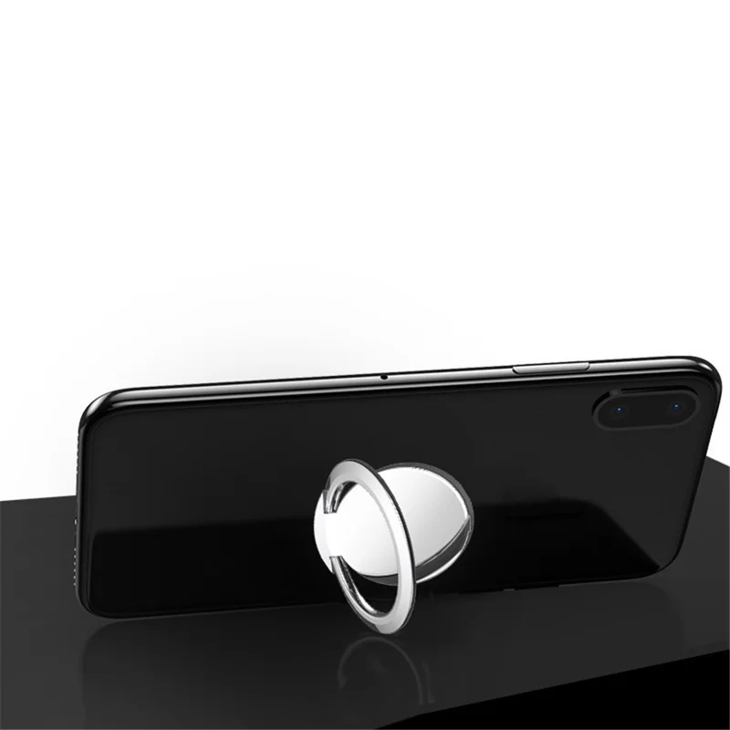 AL627720476473 Phone Back Ring Holder Ultra-Thin Car Mount Magnetic Phone Stand - Silver