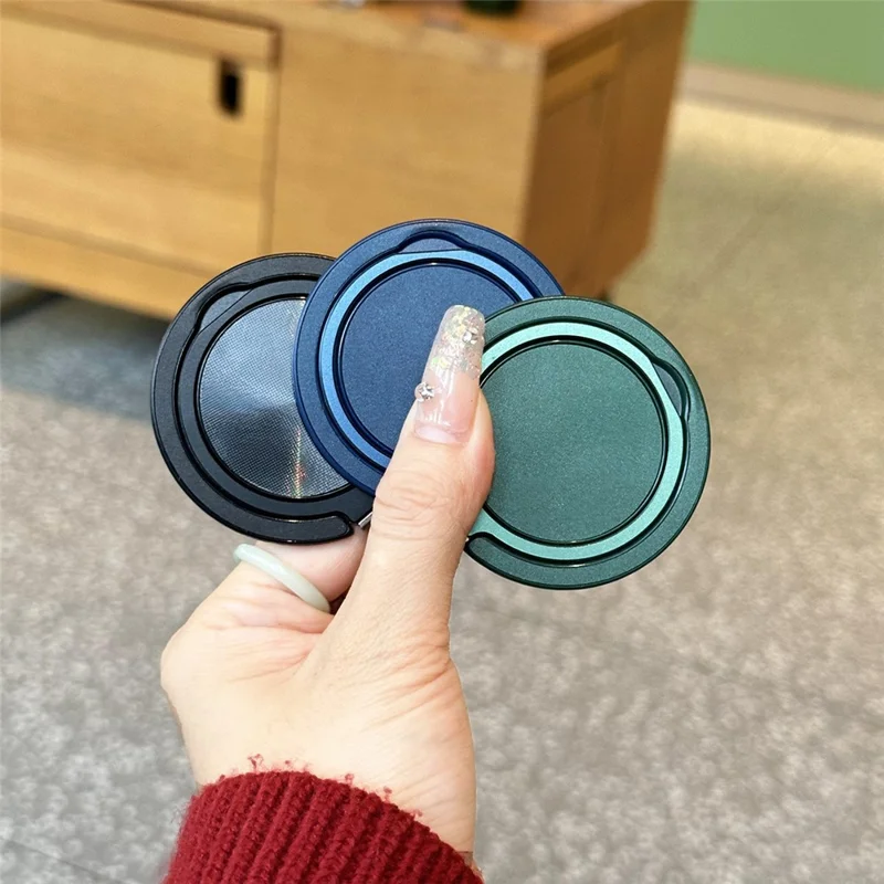 360 Degree Rotation Adhesive Finger Ring Kickstand - Blue