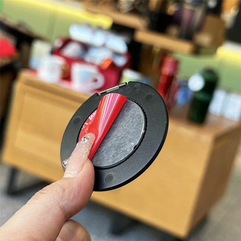 360 Degree Rotation Adhesive Finger Ring Kickstand - Green