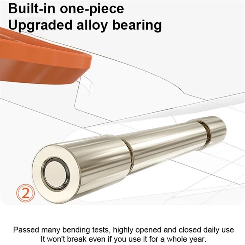 BONTEZZ Magnetic Phone Ring Holder 360 Degrees Rotation Gyroscope Phone Kickstand - Dark Red