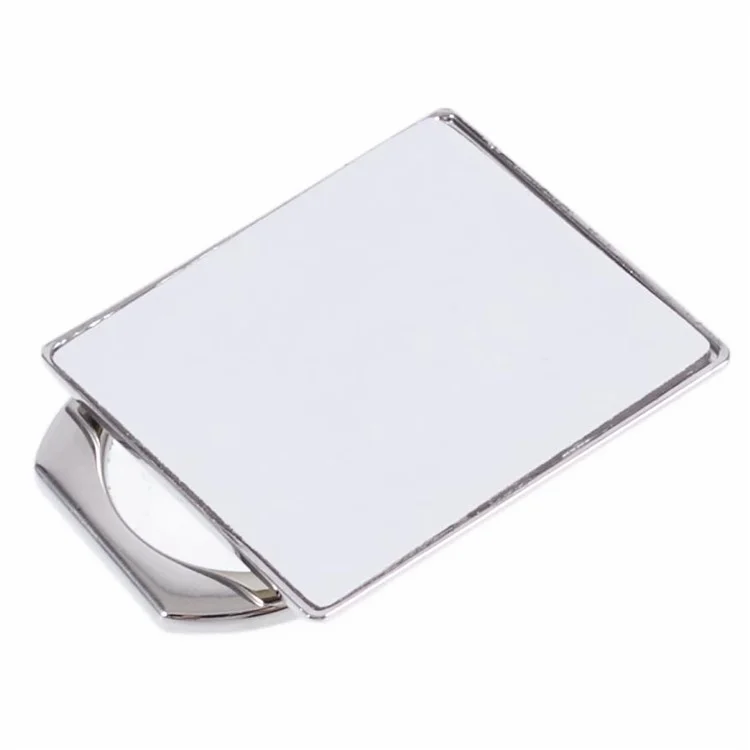 Metal Square Mobile Phone Adhesive Bracket Cellphone Kickstand Holder - Silver