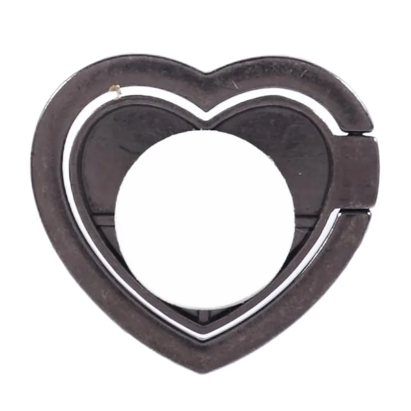 Suporte para Celular em Forma de Coração com Decoração de Strass de Metal - Verde