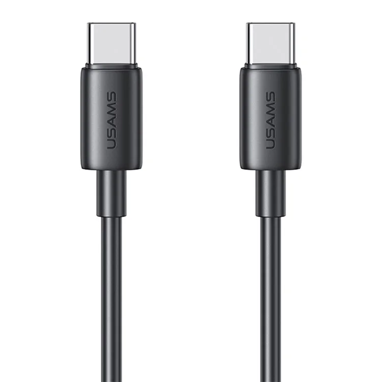 USAMS SJ711 YD Series Cavo di ricarica dati Type-C a Tуpe-C 60W Fast Charging - Nero