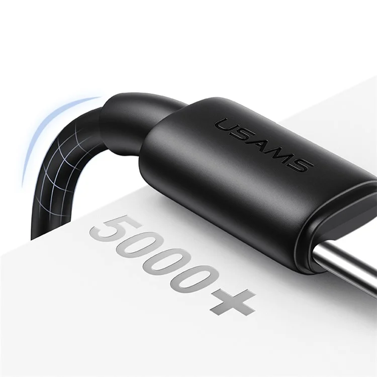 USAMS SJ711 YD Series Cavo di ricarica dati Type-C a Tуpe-C 60W Fast Charging - Nero