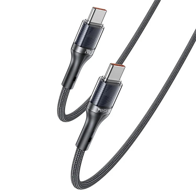 YESIDO CA166 1.2m Type-C to Type-C Data Cable PD2.0 240W Phone Laptop Fast Charging Cord