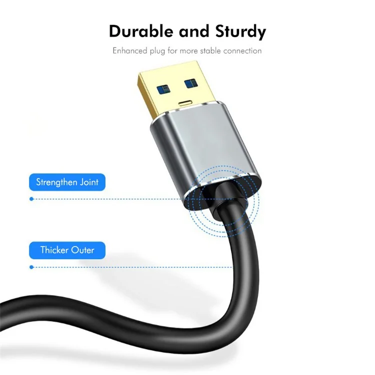 ENKAY HAT PRINCE Cable USB 3.0 A a USB 3.0 Micro B de 1,5 m Cable de carga y datos para cámara y unidad de disco duro