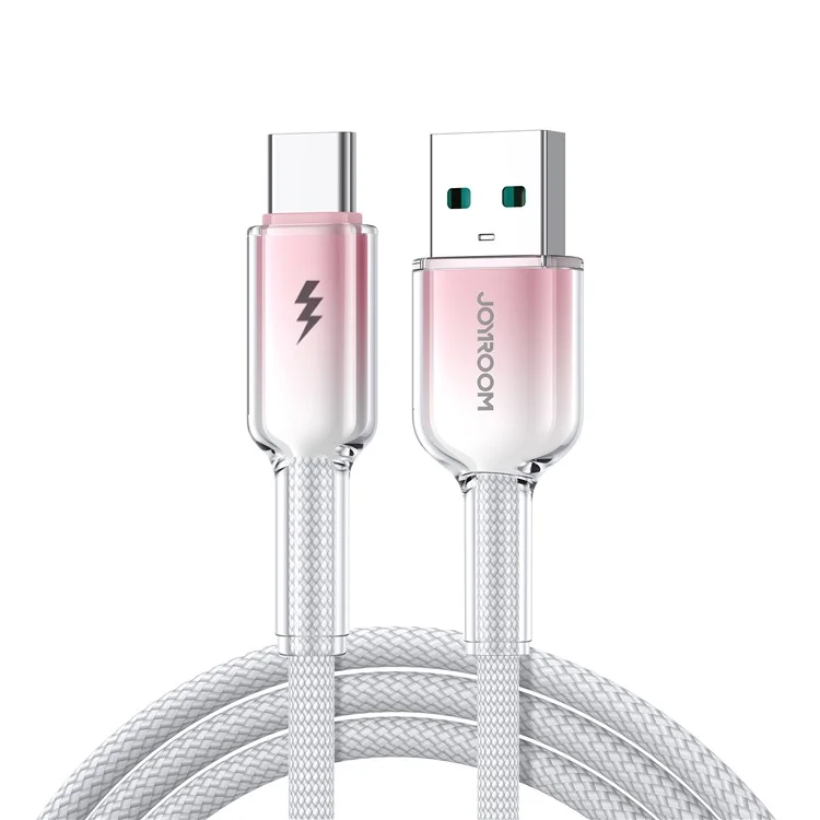 JOYROOM S-A42 1.2m 3A USB-A to Type-C Fast Charging Cable Data Sync Cord for iPhone 16-15 Series - White