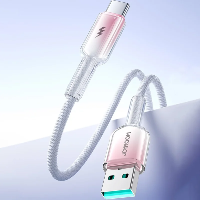 JOYROOM S-A42 1,2 m 3 A USB-A till Type-C snabbladdningskabel Dataöverföringskabel för iPhone 16–15-serien – Svart