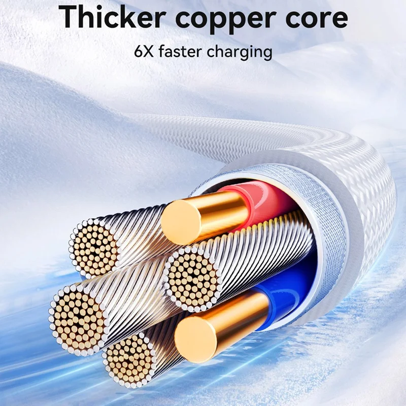 JOYROOM S-A42 1.2 متر من نوع Type-C إلى Type-C بقدرة 60 واط كابل شحن سريع ونقل بيانات للآيفون 16-15 سلسلة - أسود