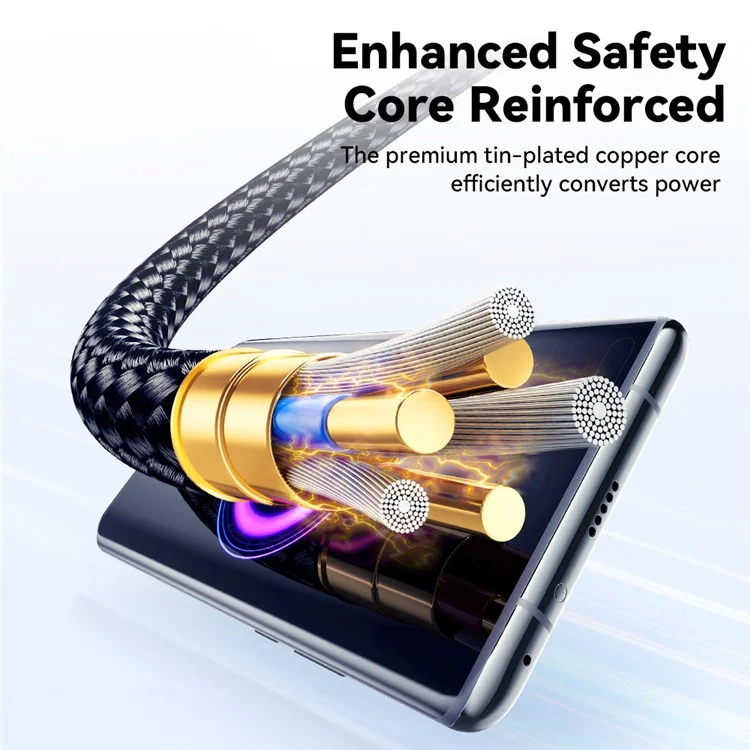ESSAGER 1m Type-C to Type-C PD 60W Digital Display Data Cable Phone Tablet Fast Charging Cable