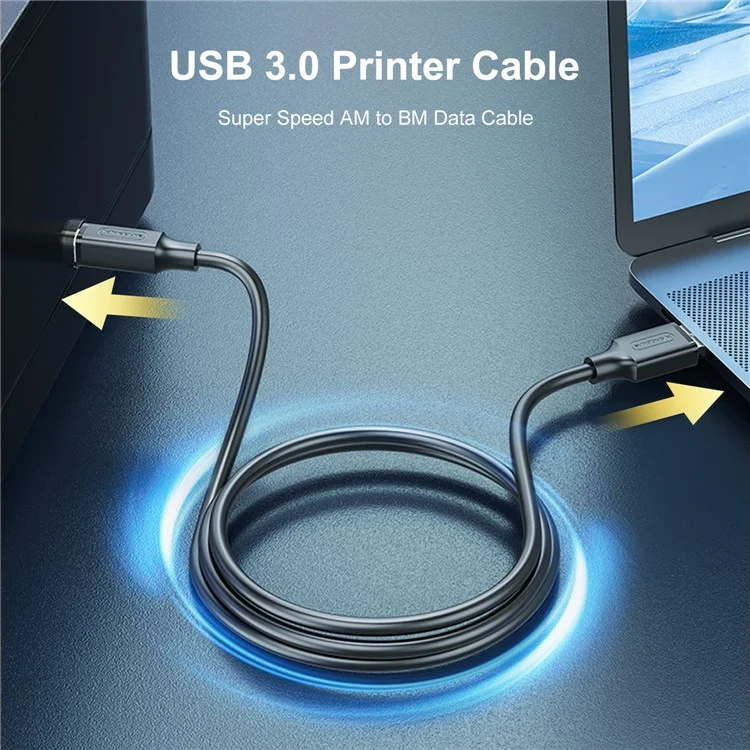 Mindpure US102 1,5m USB3.0 Mâle à USB Type-B Male Câble D'impression HD