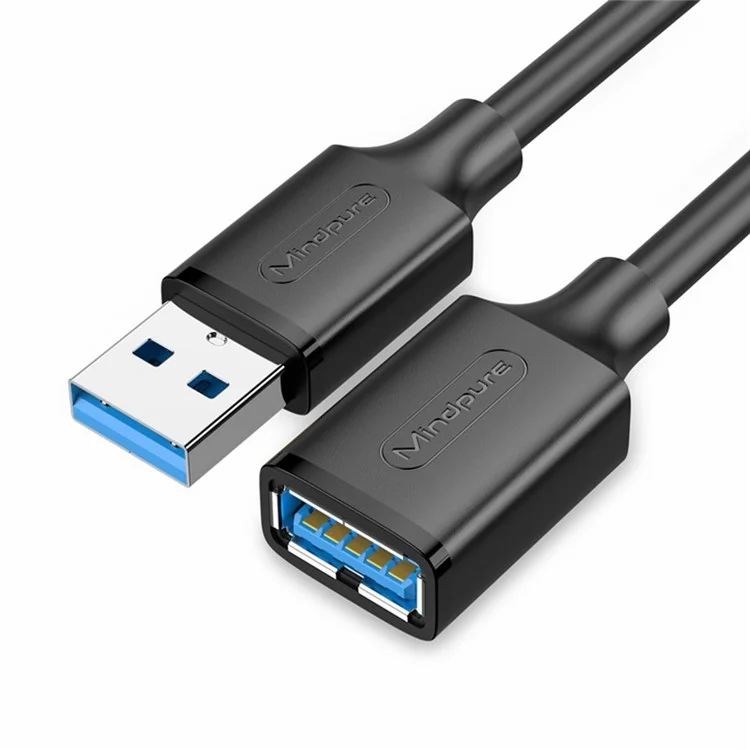 Câble d'extension USB 3.0 MINDPURE US103 3m à grande vitesse, mâle vers femelle, pour ordinateur portable et PC