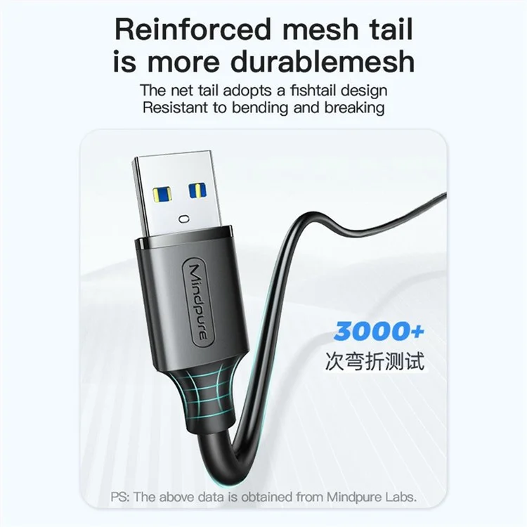Mindpure US103 2m Vitesse Rapide USB 3.0 Câble D'extension Mâle au Cordon D'extension Féminin Pour Ordinateur Portable PC