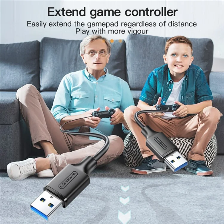Mindpure US103 1m Vitesse Rapide USB 3.0 Câble D'extension Mâle au Cordon D'extension Femelle Pour Ordinateur Portable PC