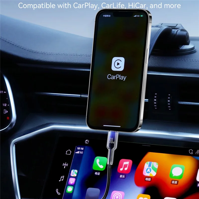 JOYROOM S-A43 1.5m Coiled Cable Type-C to Type-C 60W Fast Charging Spring Data Cord for iPhone 16-15 Series - Black