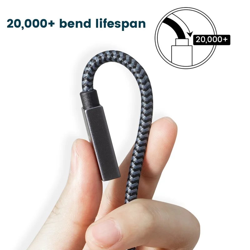 RAMPOW 2m USB 3.0 Nylon Braided Cable USB A Male to Female USB Extension Cord