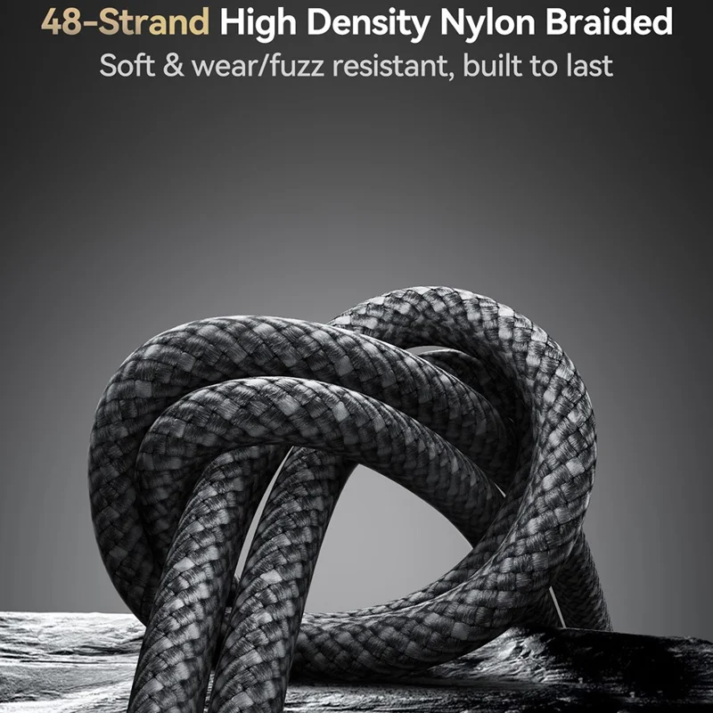 JOYROOM S-A50 1.2m USB-A to Lightning 3A Fast Charging Data Cable with Magnetic Cable Holder - Dark Grey