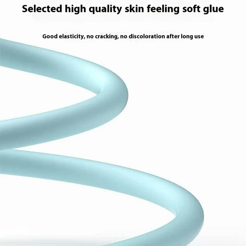 1m 3-in-1 Charging Cable Dual Type-C + Micro USB Liquid Silicone Feeling TPE Data Cord - Pink