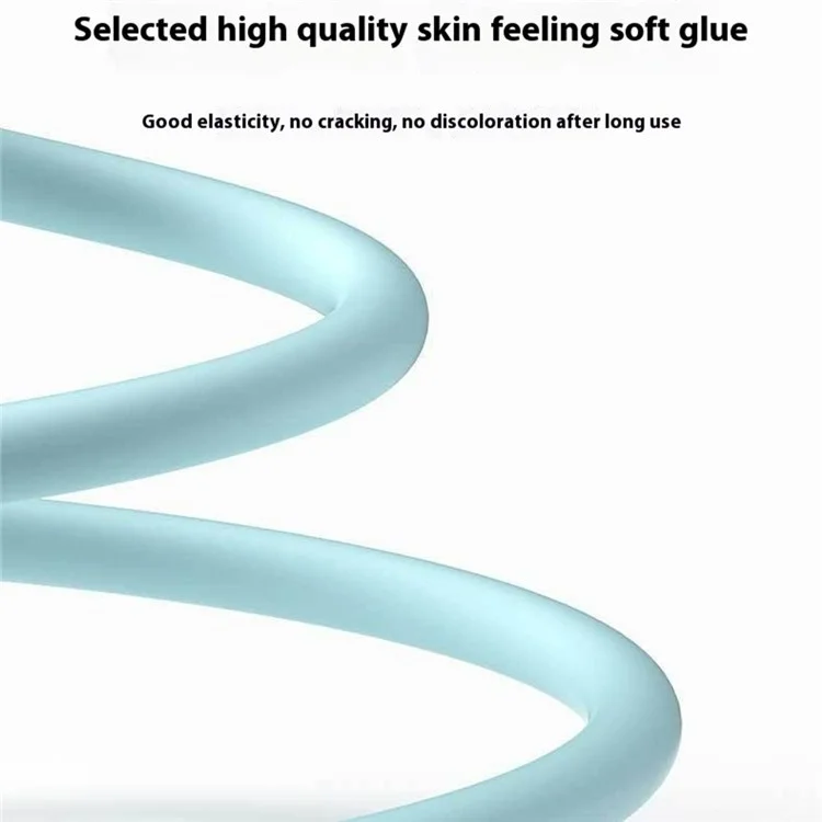 1.5m 3-in-1 Charging Cable Dual Type-C + Micro USB Liquid Silicone Feeling TPE Data Cord - Blue