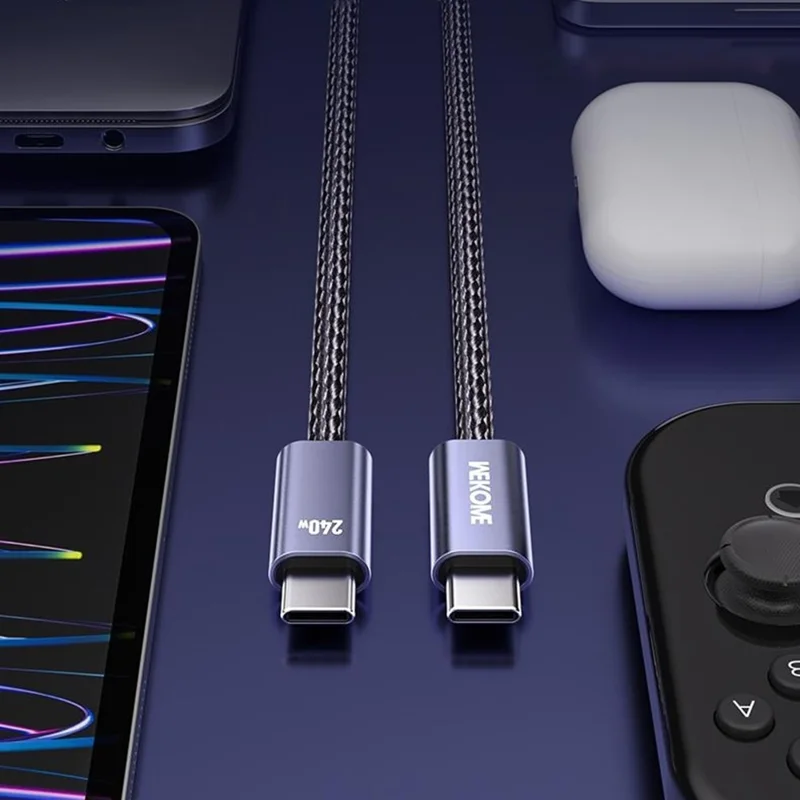 WEKOME WDC-23 Type-C to Type-C Cable 240W Fast Charging Line 480Mbps Data Transfer Cord