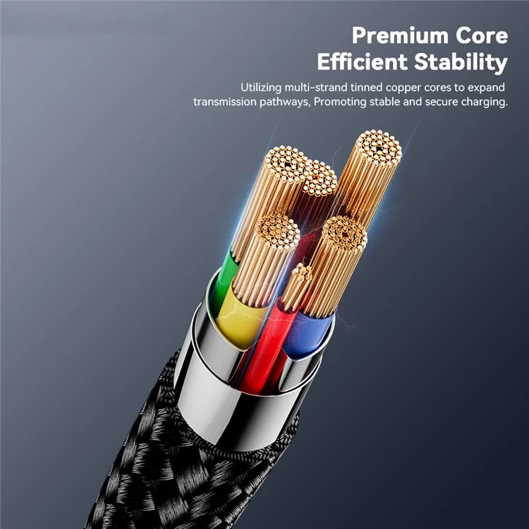 ESSAGER ES-X60 1,2 м USB Для Типа c + Micro 2-в-1 Зарядный Шнур Плетенный Шнурный Кабель Данных