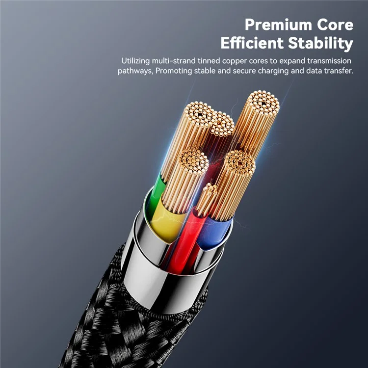 ESSAGER ES-X60 1m USB a Micro Phone Carga Cable de Datos Trenzado Cable