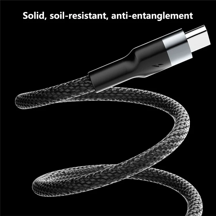 DUDAO L3s 1.2m USB to Type-C Fast Charging Cable 5A TPE Data Cord