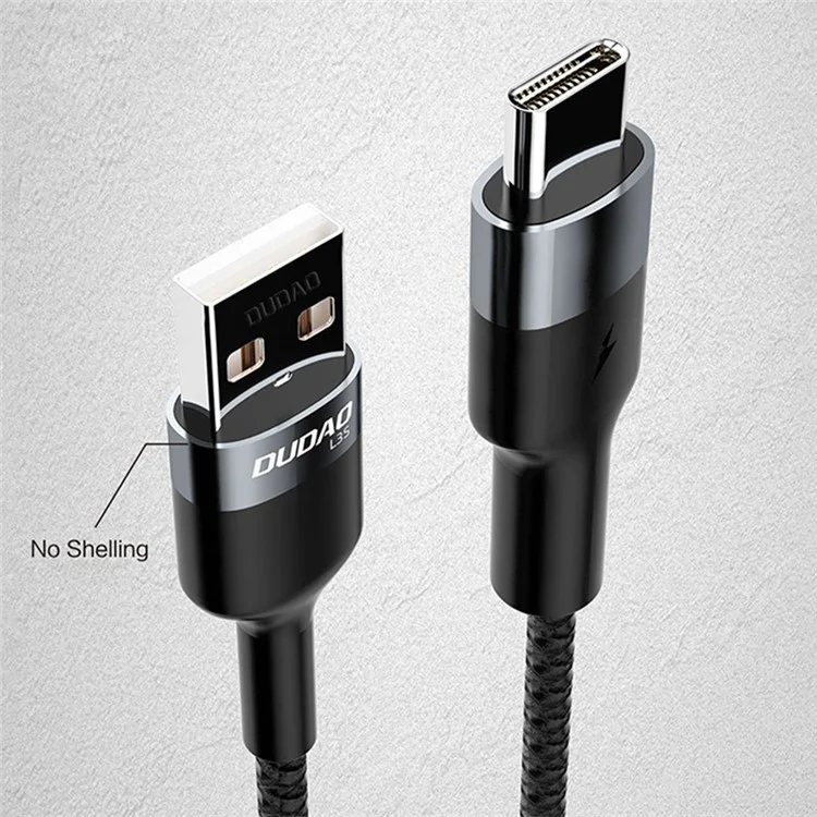 DUDAO L3s 2m PD 60W Type-C Cable 5A Fast Charging TPE Data Cord for iPhone 16 Series / Huawei Device