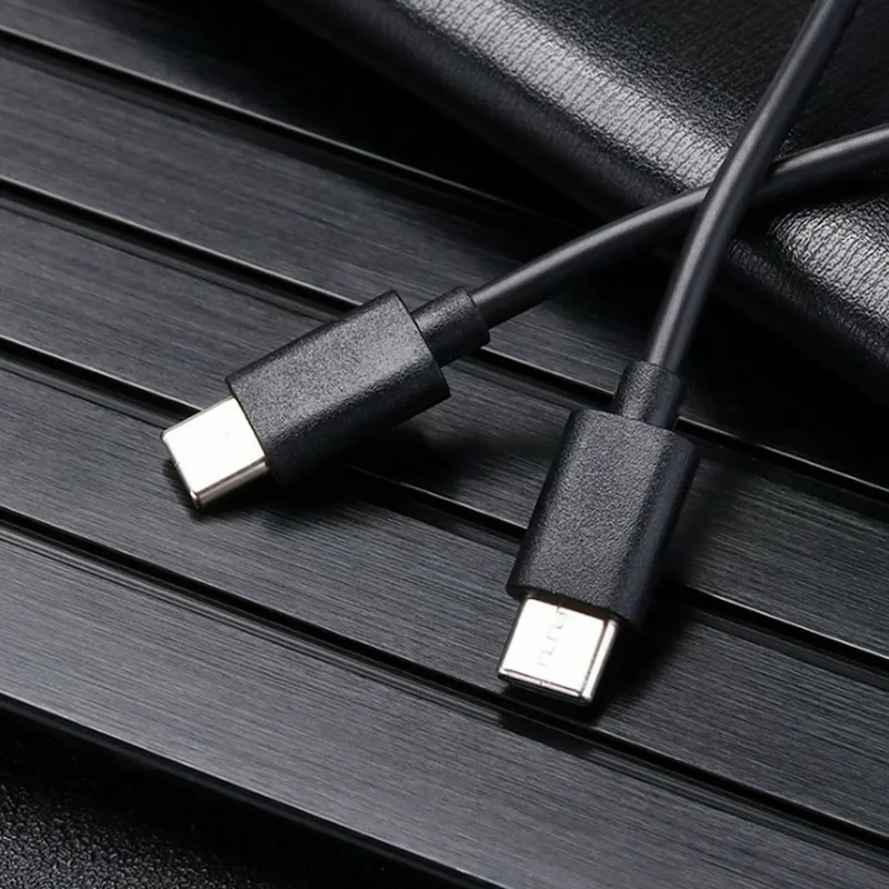 0.5m 60W 3A Fast Charging Wire 480Mbps USB 2.0 Type-C to Type-C Data Cable