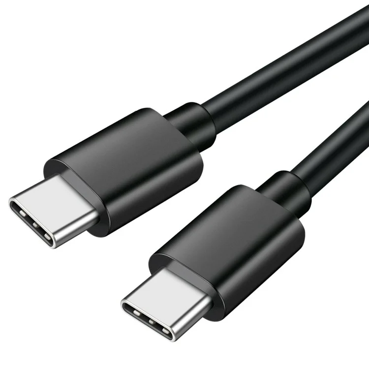 0.3m 60W 3A Fast Charging Wire 480Mbps USB 2.0 Type-C to Type-C Data Cable