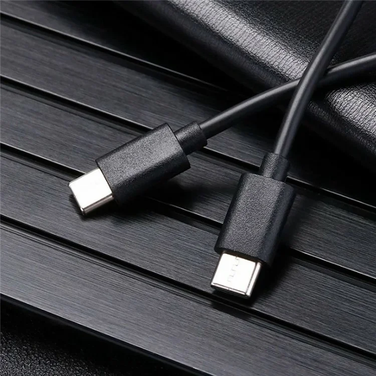 0.3m 60W 3A Fast Charging Wire 480Mbps USB 2.0 Type-C to Type-C Data Cable